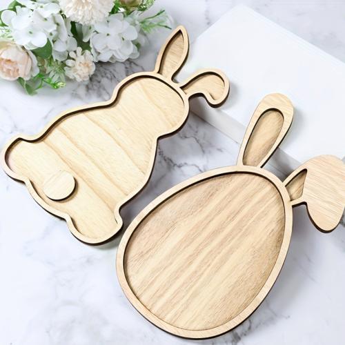Wood Tray, Rabbit 