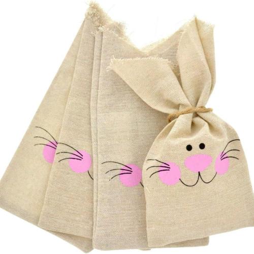 Linen Gift Bag, Rectangle, printing, dustproof 