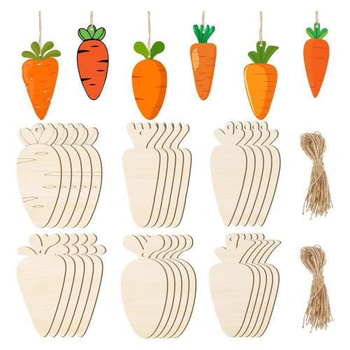 Hanging Ornaments, Wood, Carrot & DIY 