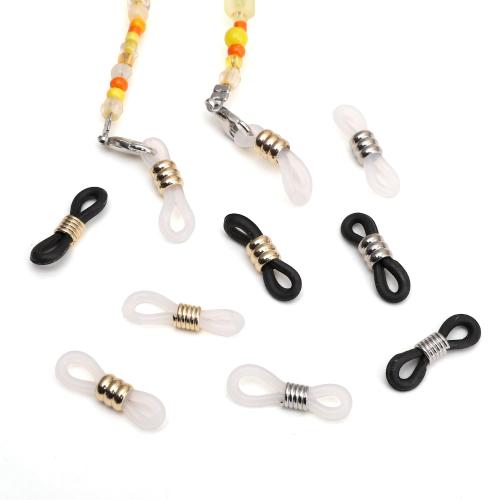 Conectador de hierro de encanto, fundición, con silicona, chapado, Bricolaje, más colores para la opción, 20x6mm, 1000PCs/Bolsa, Vendido por Bolsa[