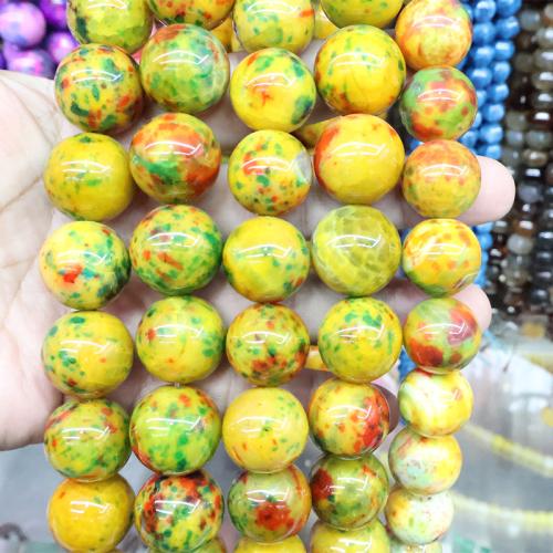 Abalorios de Ágata de Encaje, Esférico, pulido, Bricolaje, más colores para la opción, 20mm, aproximado 20PCs/Sarta, Vendido por Sarta