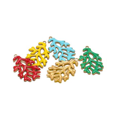 Pendentifs en acier inoxydable émail, Acier inoxydable 304, Placage de couleur d'or, DIY, plus de couleurs à choisir Vendu par sac