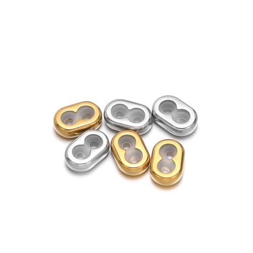 botón de acero inoxidable, acero inoxidable 304, chapado, Bricolaje, más colores para la opción, 13x8.5mm, 10PCs/Bolsa, Vendido por Bolsa