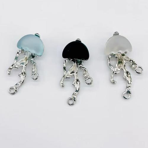 Harz Zinklegierung Anhänger, mit Harz, plattiert, DIY, keine, 35.4x17.4x10.3mm, 100PCs/Tasche, verkauft von Tasche