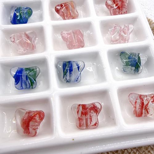Plaqué Perles de verre, papillon, DIY, plus de couleurs à choisir Environ 1mm Vendu par sac