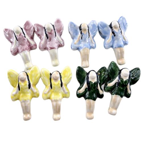 Hand Drawing Porcelain Beads, Fairy, DIY Approx 2.5mm 