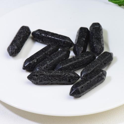 Natürliche Lava Perlen, Geometrisches Muster, DIY, 9x32mm, verkauft von PC[