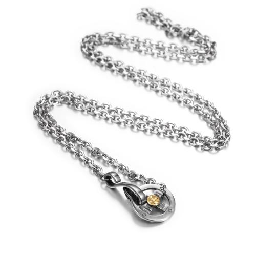 acero inoxidable 304 collar, chapado, Joyería & unisexo, longitud:aproximado 70 cm, Vendido por UD