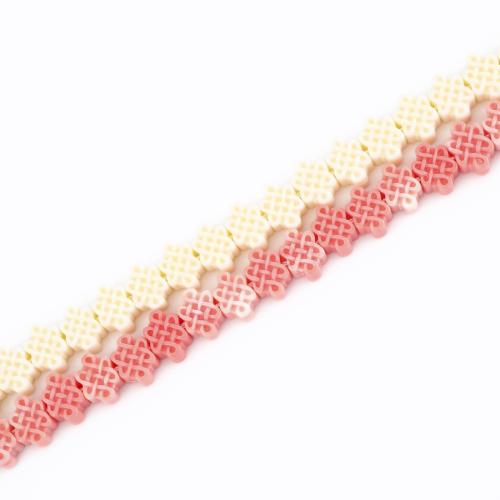 Abalorios de la resina de Color sólido, Nudo Chino, Bricolaje, más colores para la opción, 8x11x5mm, longitud:aproximado 39 cm, Vendido por Sarta[