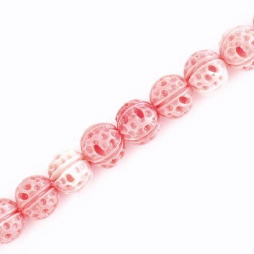 Abalorios de la resina de Color sólido, nogal, Bricolaje, Rosado, 11x11x11mm, longitud:aproximado 38 cm, Vendido por Sarta[