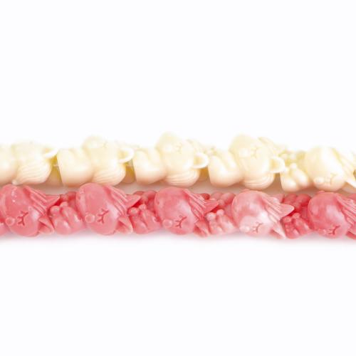 Abalorios de la resina de Color sólido, Bricolaje, más colores para la opción, 24x16x16mm, longitud:aproximado 42 cm, Vendido por Sarta[