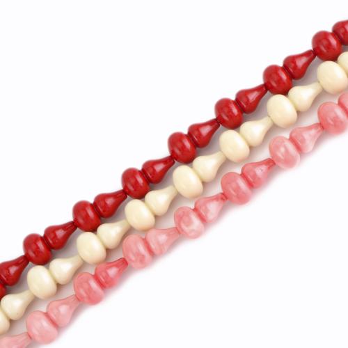 Abalorios de la resina de Color sólido, Calabaza, Bricolaje & lisa, más colores para la opción, 20x10x10mm, longitud:aproximado 39.5 cm, Vendido por Sarta[