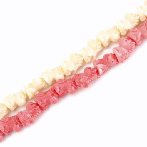 Abalorios de la resina de Color sólido, Caballo, Bricolaje, más colores para la opción, 21x18.5x18.5mm, longitud:aproximado 42 cm, Vendido por Sarta[