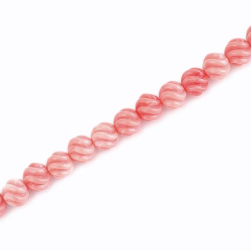 Abalorios de la resina de Color sólido, Bricolaje & trenzado, Rosado, 8x8x8mm, longitud:aproximado 38 cm, Vendido por Sarta[