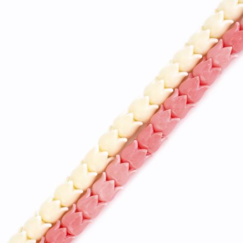 Fleur perles de résine, Tulip, DIY, plus de couleurs à choisir Environ 38 cm, Vendu par brin