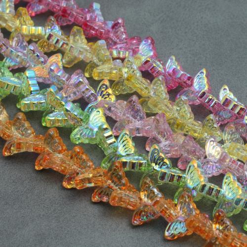 Perles cristal de animale, papillon, Placage, DIY, plus de couleurs à choisir Environ Vendu par brin
