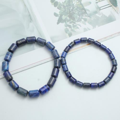 Lapislazuli Armband, Zylinder, unisex & verschiedene Größen vorhanden, Länge:ca. 7 ZollInch, verkauft von PC