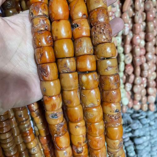Meer Bambus Koralle Perlen, Eimer, DIY, rote Orange, beads size 13-20mm, Länge:ca. 38 cm, verkauft von PC