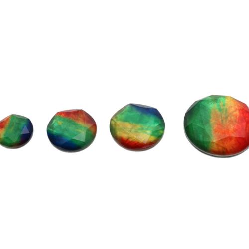 Kristall Eisen auf Nagelkopf, flache Runde, DIY & verschiedene Größen vorhanden & facettierte, Mehrfarbige, verkauft von PC