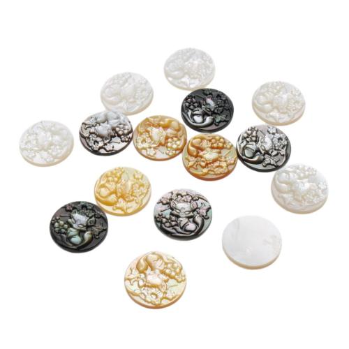 Muschel Schmuck Cabochon, Fuchs, DIY, keine, 15mm, verkauft von PC