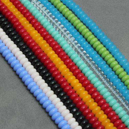 Кристальные бусины в форме Ронделл, Кристаллы, Счеты, DIY, много цветов для вабора Приблизительно 120ПК/Strand, продается Strand