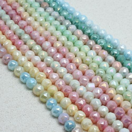 модные хрустальные бусы, Кристаллы, Круглая, разноцветная плакировка, DIY & разный размер для выбора & граненый, много цветов для вабора, продается Strand