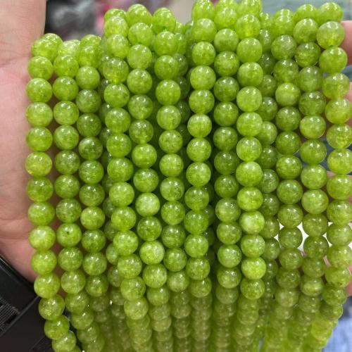 оливиновый кварц Бусины, Круглая, DIY, 8mm, Приблизительно 47ПК/Strand, продается Strand