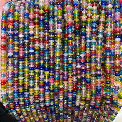 Perle Agate mixte, abaque, DIY, multicolore Environ Vendu par brin[