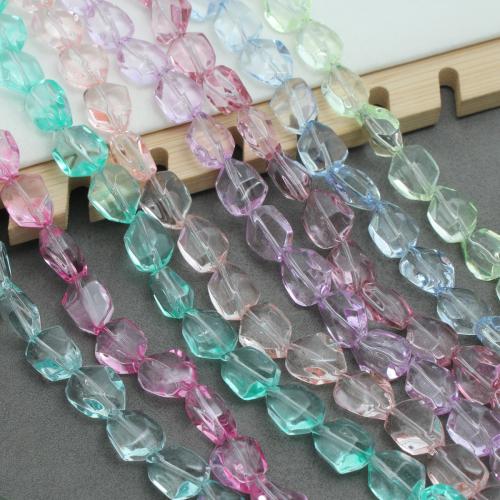 Mode Kristall Perlen, Geometrisches Muster, DIY & facettierte, mehrere Farben vorhanden, 9x12mm, ca. 55PCs/Strang, verkauft von Strang
