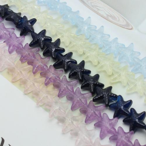 Tier Kristall Perlen, Seestern, DIY, mehrere Farben vorhanden, 15x14mm, ca. 30PCs/Strang, verkauft von Strang