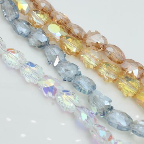 Tier Kristall Perlen, Pinguin, plattiert, DIY, mehrere Farben vorhanden, 8x10mm, ca. 70PCs/Strang, verkauft von Strang