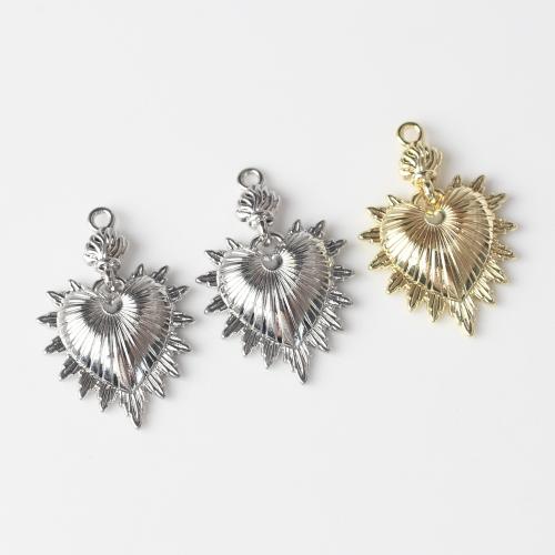 Подвеска- сердце из цинкового сплава, цинковый сплав, Сердце, Другое покрытие, DIY, Много цветов для выбора отверстие:Приблизительно 2mm, 10ПК/сумка, продается сумка