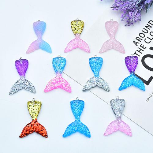 樹脂ジュエリーペンダント, 樹脂, とともに スパンコール, 人魚の尾, DIY, 無色 売り手 パソコン