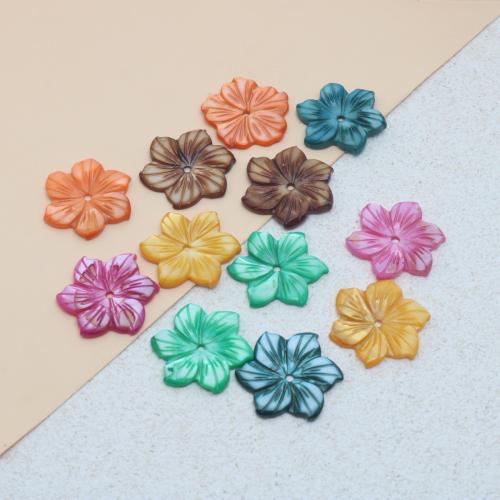 Gefärbte Muschel Anhänger, Blume, DIY, keine, 20mm, verkauft von PC