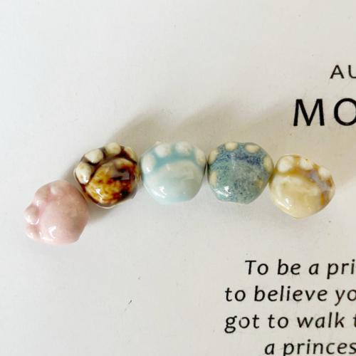 Revestimiento Porcelana bolas, Garra, Bricolaje, más colores para la opción, 11.5x9.5mm, agujero:aproximado 2.5mm, Vendido por UD