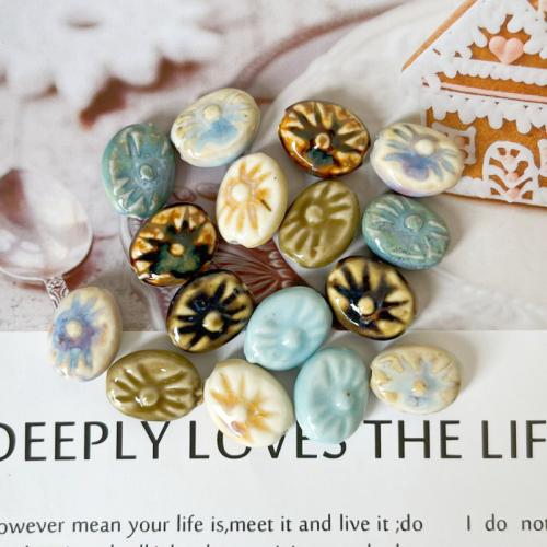 Revestimiento Porcelana bolas, Bricolaje, más colores para la opción, 18.3x14.5x7.9mm, agujero:aproximado 2.5mm, Vendido por UD