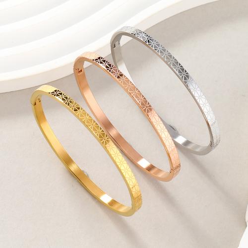 304 Edelstahl Armreif, plattiert, Modeschmuck & unisex, keine, Innendurchmesser:ca. 60mm, 10PCs/Menge, verkauft von Menge