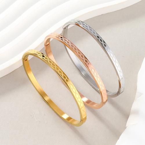304 Edelstahl Armreif, plattiert, Modeschmuck & unisex, keine, Innendurchmesser:ca. 60mm, 10PCs/Menge, verkauft von Menge