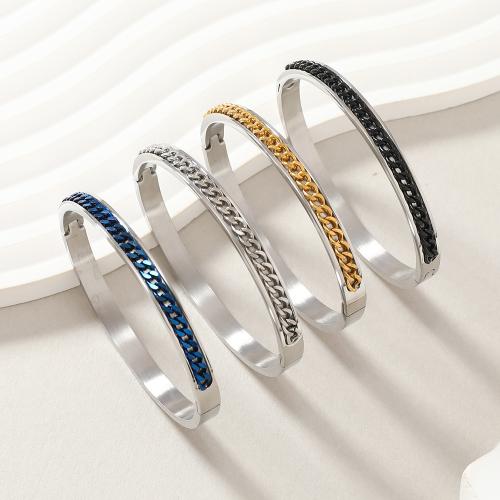 304 Edelstahl Armreif, plattiert, Modeschmuck & unisex, keine, Innendurchmesser:ca. 60mm, 10PCs/Menge, verkauft von Menge