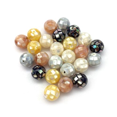 Meer-Muschelperlen, Muschel, rund, DIY & Mosaik & verschiedene Größen vorhanden, keine, verkauft von PC