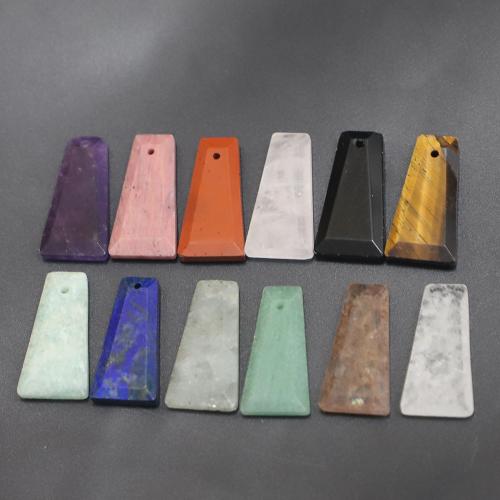 Edelstein Schmuck Anhänger, Trapez, poliert, DIY & verschiedenen Materialien für die Wahl & facettierte, 25x13mm, verkauft von PC