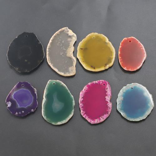 Natürliche Achat Anhänger Druzy, Unregelmäßige, poliert, DIY, keine, pendant size 55-30x40-25×5mm, verkauft von PC