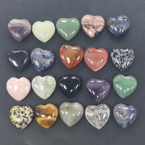 Edelstein Schmuck Anhänger, Herz, poliert, DIY & verschiedenen Materialien für die Wahl, beads size 20×20×10-9mm, verkauft von PC