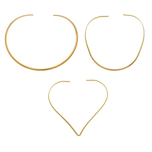 Acier inoxydable 304 collier, Placage, styles différents pour le choix & pour femme, Vendu par PC