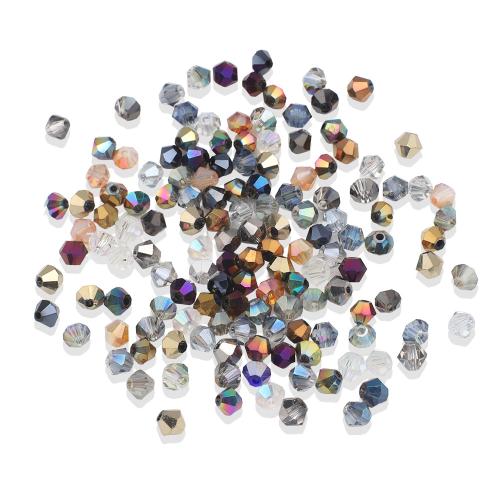 Plaqué Perles de verre, Motif géométrique, Placage, DIY & facettes, plus de couleurs à choisir, 4mm Vendu par sac