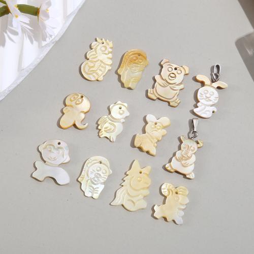 Pendentifs Coquille en jaune , poli, DIY & styles différents pour le choix, Vendu par PC