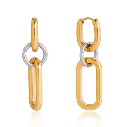 Boucle d'oreille goutte inox, acier inoxydable, Placage, bijoux de mode & pour femme Vendu par paire