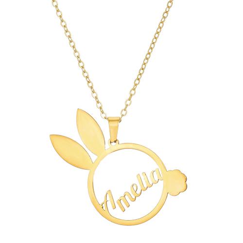 Acier inoxydable 304 collier, avec 5cm chaînes de rallonge, Placage, pour femme & creux, plus de couleurs à choisir Environ 46 cm, Vendu par PC