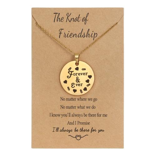 Acier inoxydable 304 collier, avec 5cm chaînes de rallonge, Plat rond, Placage de couleur d'or, Bijoux Fête des Mères & styles différents pour le choix & pour femme Environ 45 cm, Vendu par PC