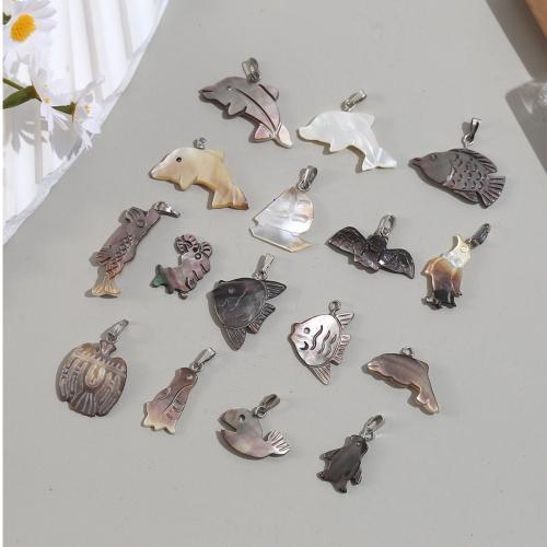 Pendentifs de coquillage naturel, coquille, poli, DIY & styles différents pour le choix, Vendu par PC